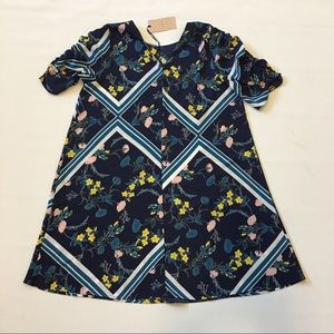 Halogen L dress floral above Knee knew